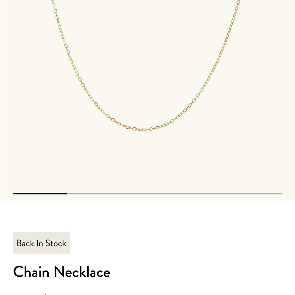 MEJURI 14 K Gold Chain Necklace